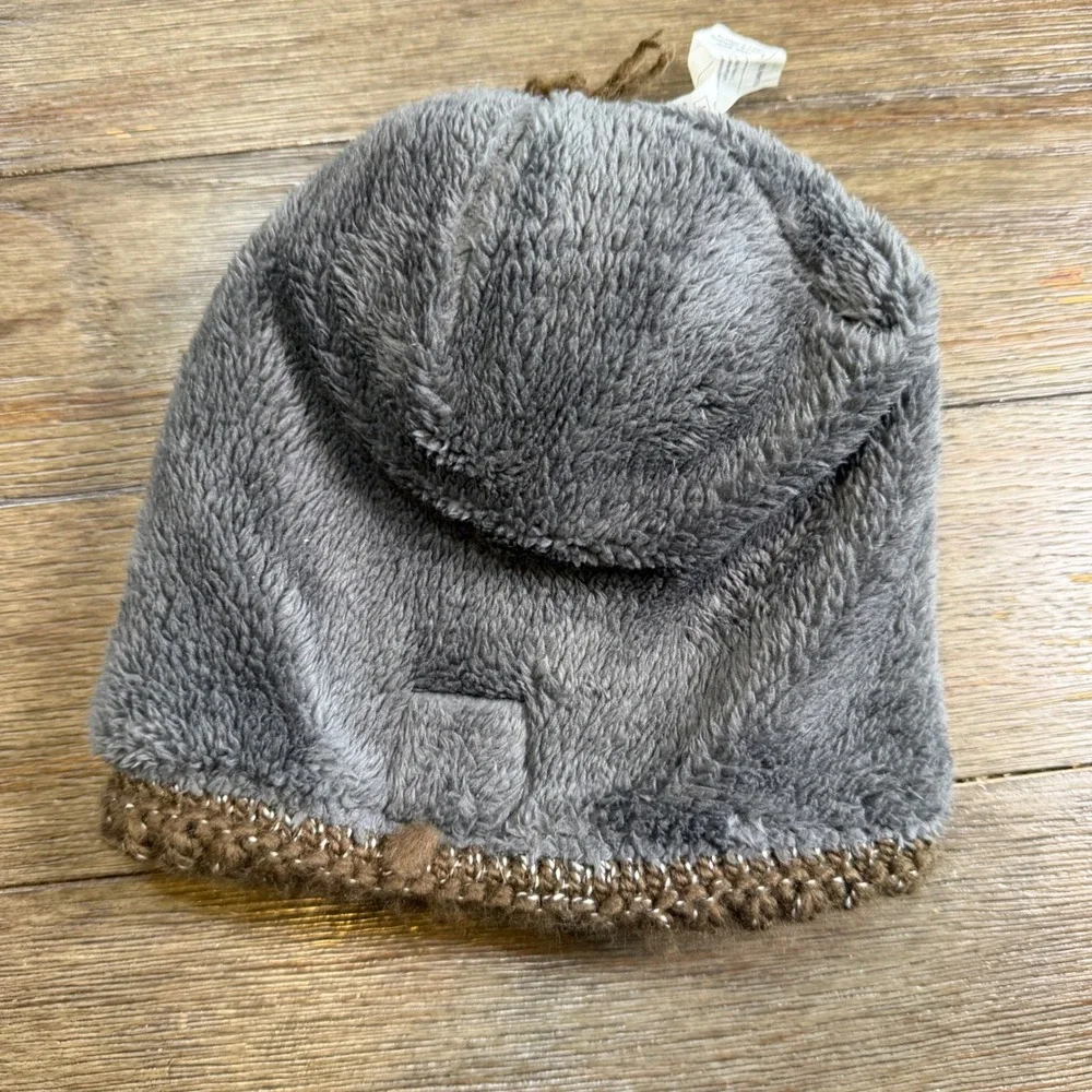 Carhartt Womens Brown Metallic Knit Fleece Lined Pom Beanie Hat AH5469-W OS